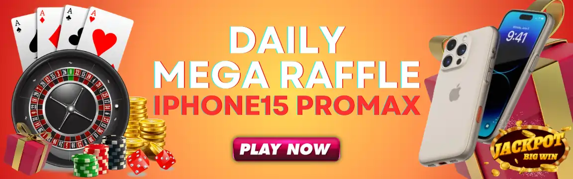 daily mega raffle win iphone 15 promax